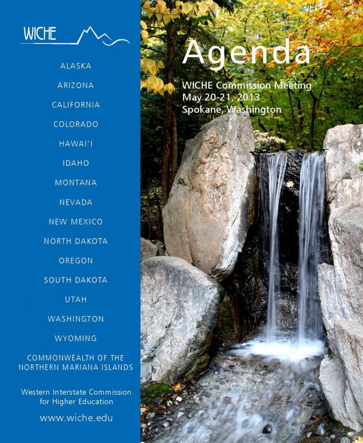 Cover art for Agenda Book: WICHE Commission Meeting, May 20-21, 2013