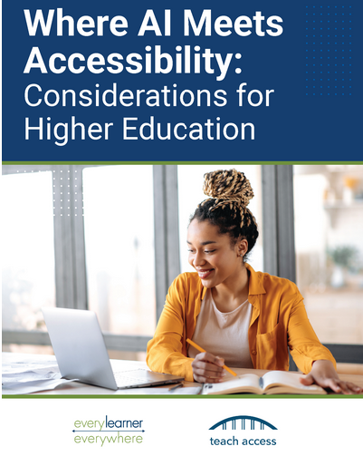 Cover art for Where AI Meets Accessibility: Considerations for Higher Education